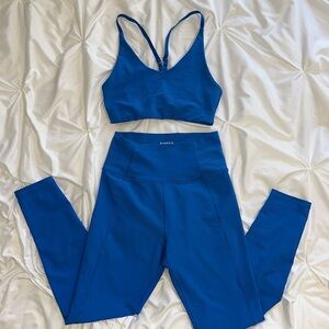 Dillards blue yoga set